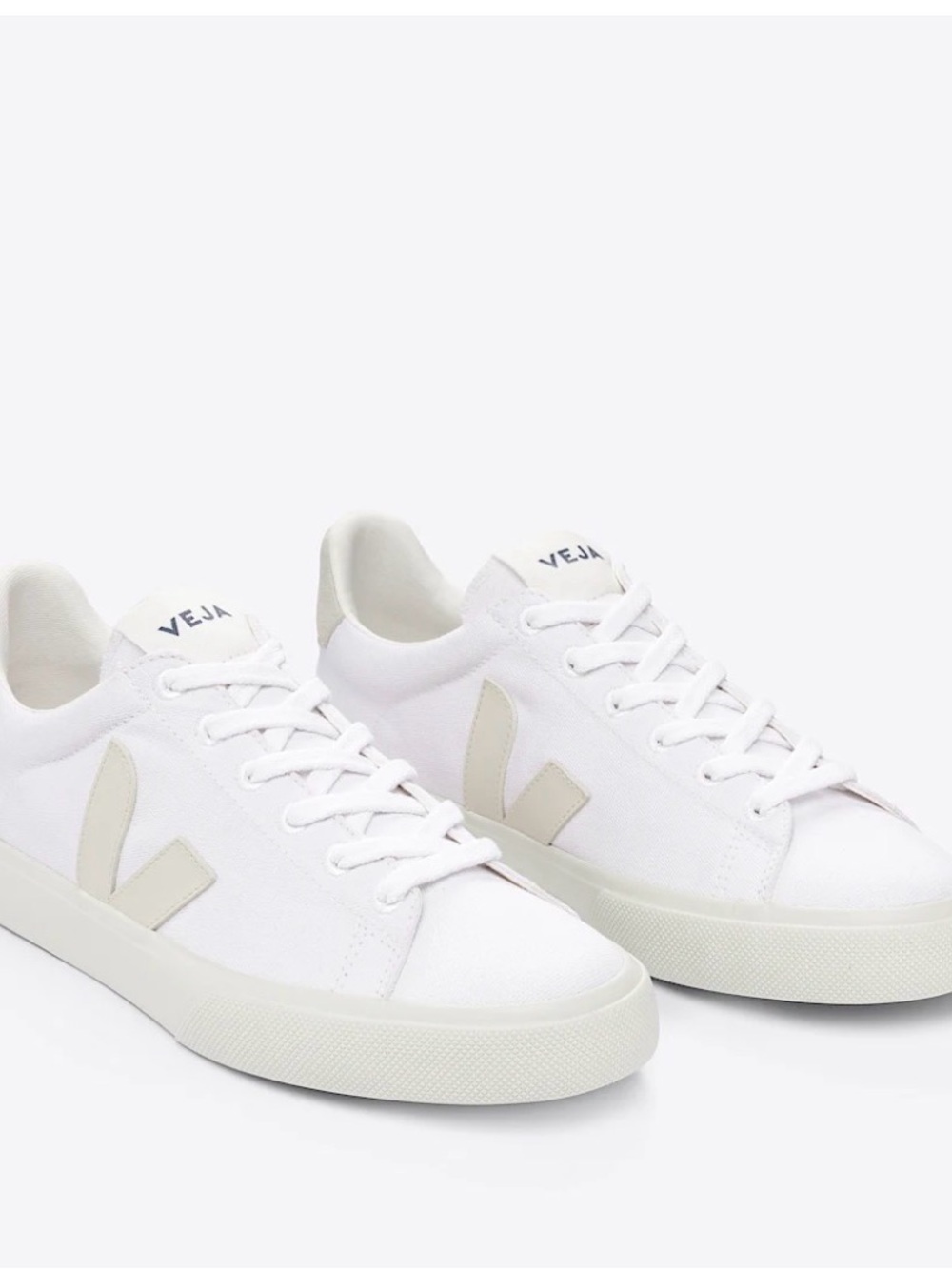 VEJA WOMEN’S CAMPO CANVAS WHITE PIERRE SIZE 5 - Picture 3 of 6